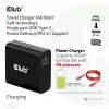 Carregador de viagem CLUB3D 140 Watt Tecnologia GaN, porta única USB Type-C, suporte Power Delivery (PD) 3.1