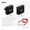 Carregador de viagem CLUB3D 140 Watt Tecnologia GaN, porta única USB Type-C, suporte Power Delivery (PD) 3.1