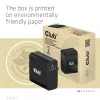Carregador de viagem CLUB3D 140 Watt Tecnologia GaN, porta única USB Type-C, suporte Power Delivery (PD) 3.1