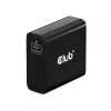Carregador de viagem CLUB3D 140 Watt Tecnologia GaN, porta única USB Type-C, suporte Power Delivery (PD) 3.1