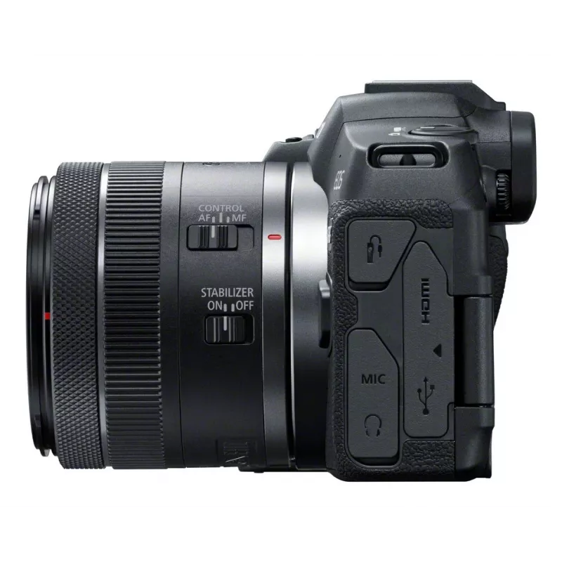 Canon EOS R8 + RF 24-50mm F4.5-6.3 IS STM Kit, 24.2 MP, 6000 x 4000 Pixel, CMOS, 4K Ultra HD, Ecrã tátil, Preto