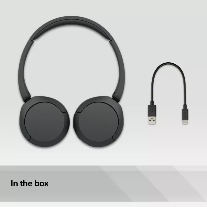 Headset Sony WH-CH520 sem fios arco de cabeça chamadas/música USB Type-C Bluetooth preto