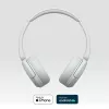 Auscultadores Sony WH-CH520 sem fios on-ear, Bluetooth 5.2, 50 h de reprodução, carregamento USB-C, branco