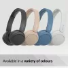 Auscultadores Sony WH-CH520 sem fios on-ear, Bluetooth 5.2, 50 h de reprodução, carregamento USB-C, branco