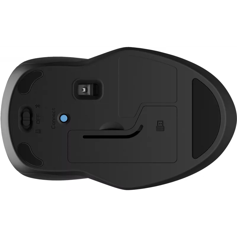 Rato HP 250 Dual, ambidestro, Bluetooth + USB Type-A, 1600 DPI, preto