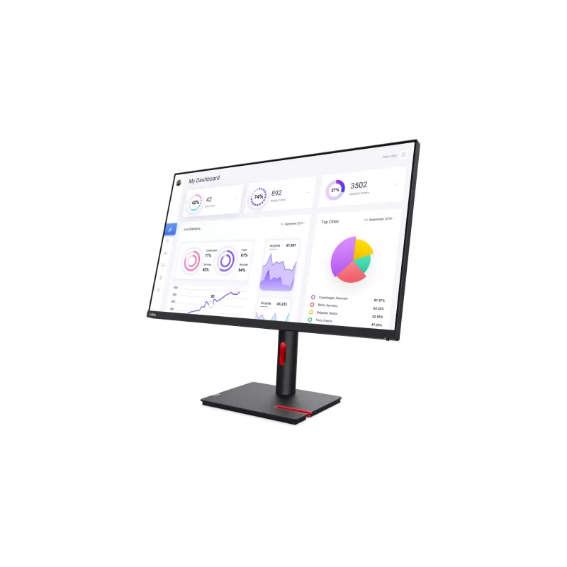 Monitor de computador Lenovo ThinkVision T32p-30 80 cm (31,5 polegadas) 3840 x 2160 píxeis 4K Ultra HD LED preto