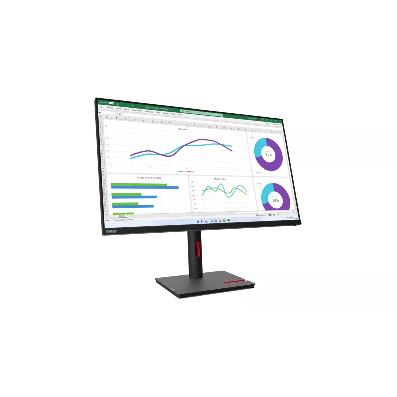 Monitor de computador Lenovo ThinkVision T32h-30 80 cm (31,5 polegadas) 2560 x 1440 píxeis Quad HD LED preto