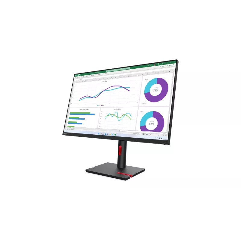 Monitor de computador Lenovo ThinkVision T32h-30 80 cm (31,5 polegadas) 2560 x 1440 píxeis Quad HD LED preto