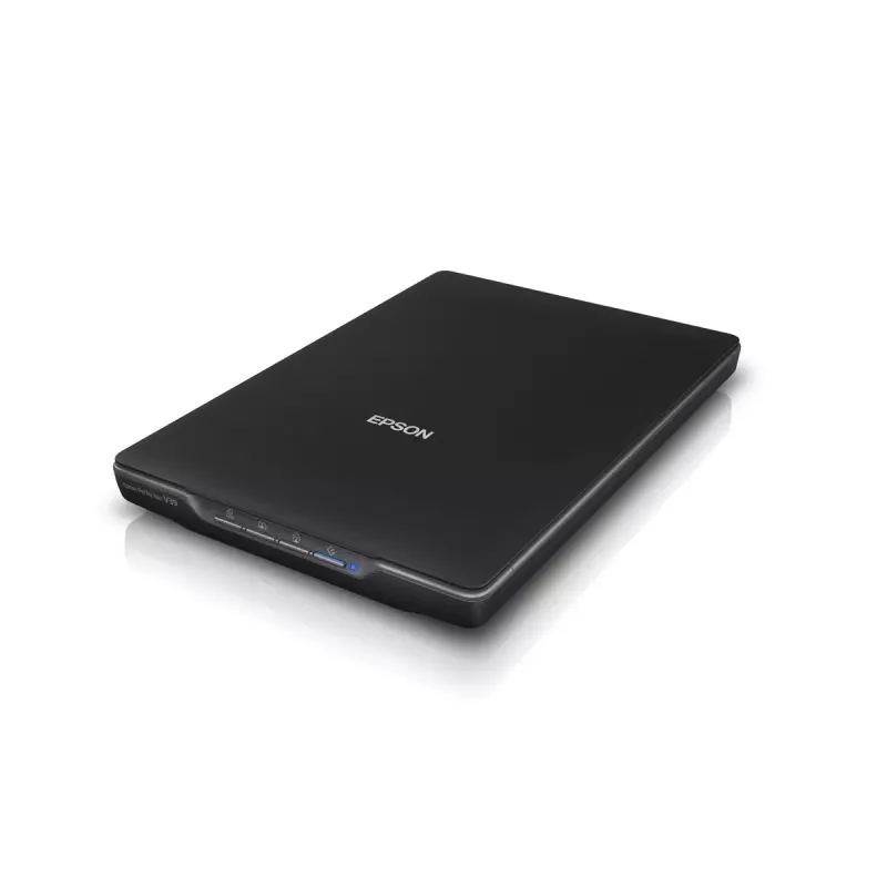 Digitalizador de mesa Epson Perfection V39II — A4, 4800 x 4800 DPI, CIS, alimentado por USB, preto