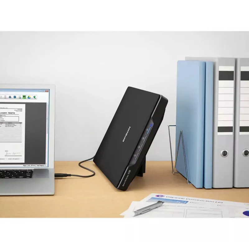 Digitalizador de mesa Epson Perfection V39II — A4, 4800 x 4800 DPI, CIS, alimentado por USB, preto