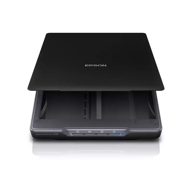 Digitalizador de mesa Epson Perfection V39II — A4, 4800 x 4800 DPI, CIS, alimentado por USB, preto