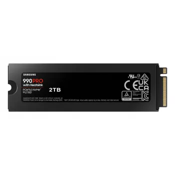 Unidade SSD Samsung 990 PRO com dissipador 2000 GB M.2 2280 M.2 NVMe MZ-V9P2T0CW