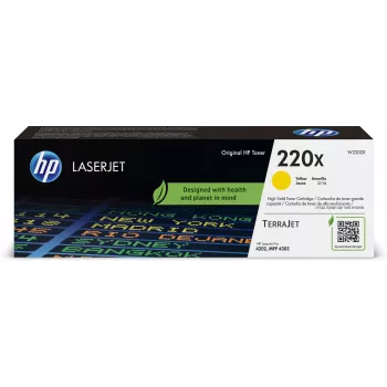 Toner HP 220X amarelo original para LaserJet