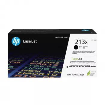 Toner HP 213X preto alto rendimento original para LaserJet, 9000 páginas, preto, 1 unid.