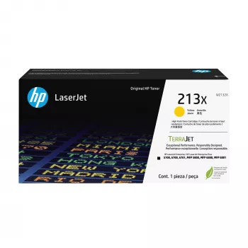Toner HP 213X amarelo alto rendimento original para LaserJet, 6000 páginas, amarelo, 1 unid.