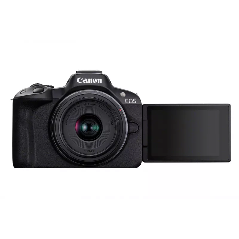 Câmara sem espelho Canon EOS R50 preta 24,2 MP 4K Ultra HD