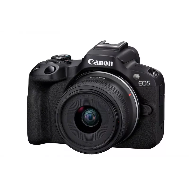 Câmara sem espelho Canon EOS R50 preta 24,2 MP 4K Ultra HD
