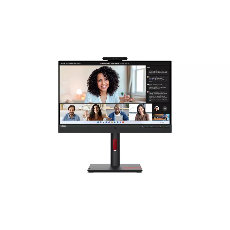 Monitor Lenovo ThinkVision T24mv-30, 60,5 cm (23,8 polegadas), 1920 x 1080 píxeis, Full HD, LED, 6 ms, preto