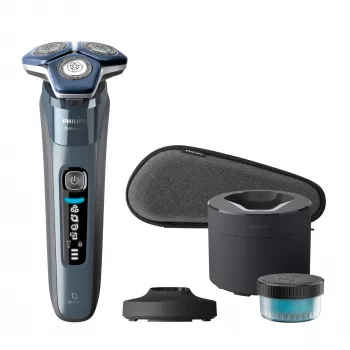 Máquina de barbear Philips SHAVER Series 7000 S7882/55 húmida e seca, base de limpeza e estojo