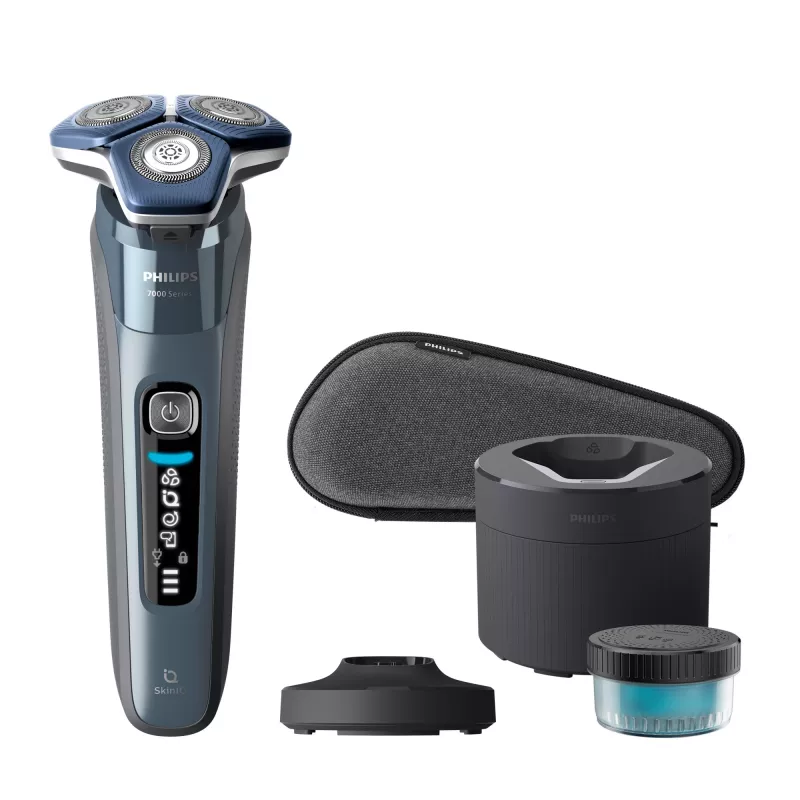 Máquina de barbear Philips SHAVER Series 7000 S7882/55 húmida e seca, base de limpeza e estojo