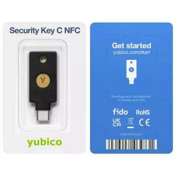 Unidade flash USB Yubico preta