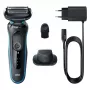 Máquina de barbear Braun Series 5 51-M1200s para homem máquina de barbear de lâminas aparador preto, azul