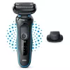 Máquina de barbear Braun Series 5 51-M1200s para homem máquina de barbear de lâminas aparador preto, azul