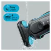 Máquina de barbear Braun Series 5 51-M1200s para homem máquina de barbear de lâminas aparador preto, azul