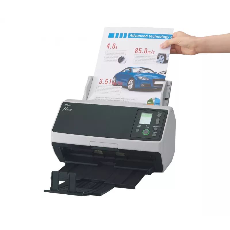 Digitalizador de mesa Ricoh fi-8170 ADF + alimentador 600 x 600 DPI A4 preto, cinzento