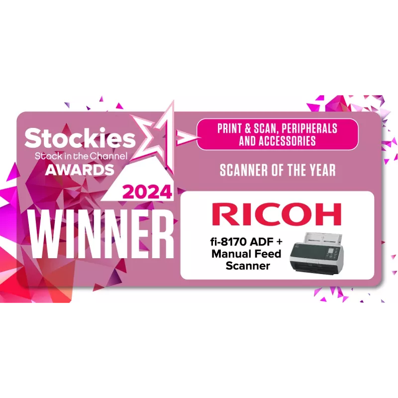 Digitalizador de mesa Ricoh fi-8170 ADF + alimentador 600 x 600 DPI A4 preto, cinzento