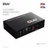Club3D CSV-1381 comutador HDMI 3 para 1, 8K60Hz/4K120Hz