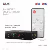 Club3D CSV-1381 comutador HDMI 3 para 1, 8K60Hz/4K120Hz