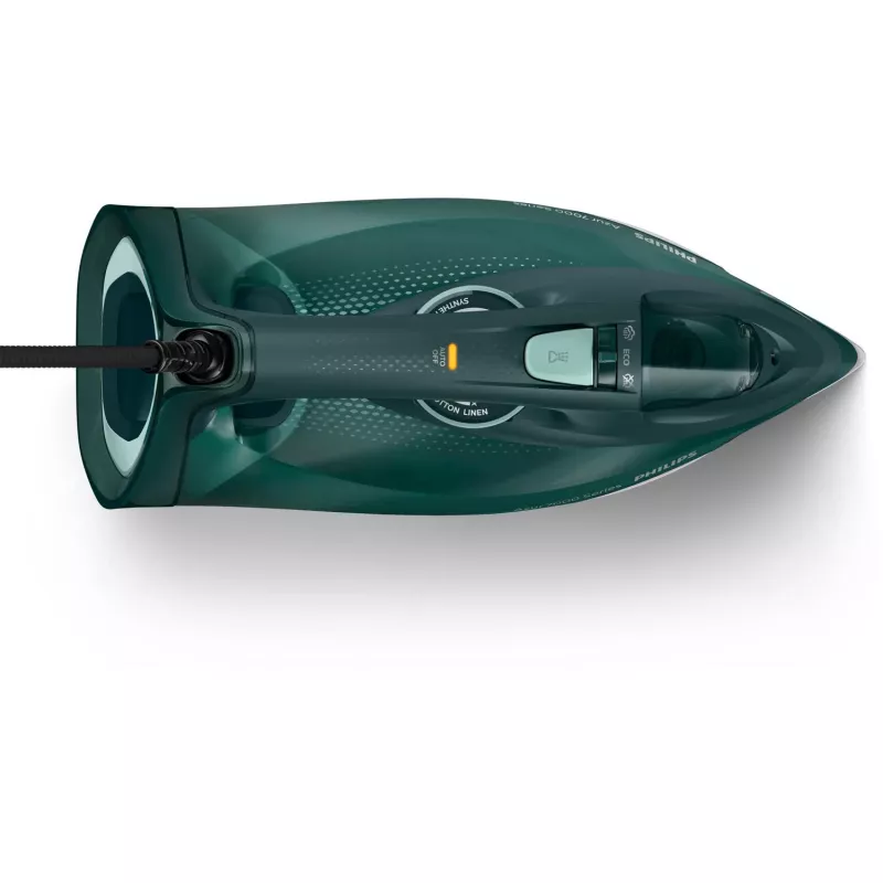 Philips Série 7000 DST7050/70 Ferro de Engomar Ferro a Vapor Base SteamGlide Elite 2800 W Verde