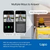 TP-Link Tapo Kit de Campainha com Vídeo Inteligente Câmara, Preto, Branco, IR, CE, RoHS, RCM,R-NZ,FCC, EAC, Triman, UKCA, G.711, 5 MP, 2560 x 1920 Píxeis