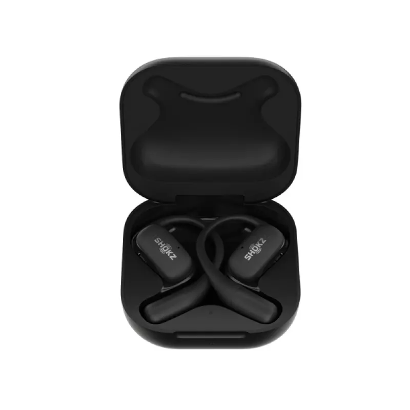 SHOKZ OpenFit Auscultadores sem Fios Gancho de Orelha Chamadas/Música/Desporto/Dia a Dia Bluetooth Preto