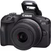 Canon EOS R100 + RF-S 18-45mm F4.5-6.3 IS STM Kit MILC 24,1 MP CMOS 6000 x 4000 píxeis preto