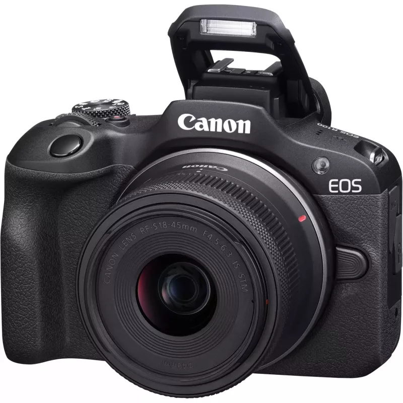 Canon EOS R100 + RF-S 18-45mm F4.5-6.3 IS STM Kit MILC 24,1 MP CMOS 6000 x 4000 píxeis preto