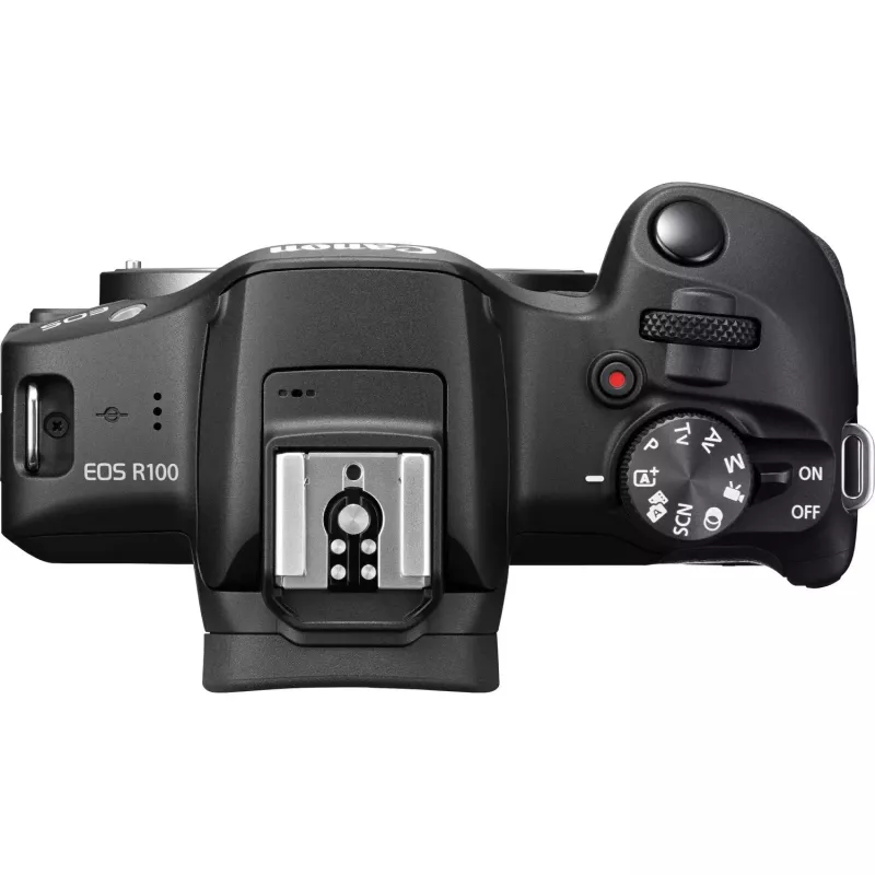Canon EOS R100 + RF-S 18-45mm F4.5-6.3 IS STM Kit MILC 24,1 MP CMOS 6000 x 4000 píxeis preto