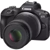 Canon EOS R100 Kit com RF-S 18-45mm f/4.5-6.3 IS STM e RF-S 55-210mm f/5-7.1 IS STM, preto (6052C023)