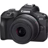 Canon EOS R100 Kit com RF-S 18-45mm f/4.5-6.3 IS STM e RF-S 55-210mm f/5-7.1 IS STM, preto (6052C023)