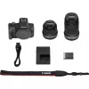 Canon EOS R100 Kit com RF-S 18-45mm f/4.5-6.3 IS STM e RF-S 55-210mm f/5-7.1 IS STM, preto (6052C023)