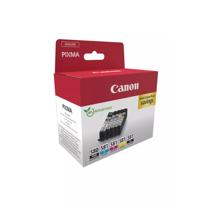 Canon 2078C007 cartucho de tinta 5 unid. original preto, azul, ciano, magenta, amarelo