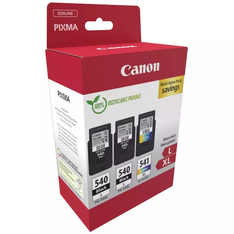 Canon PG-540L x2 / CL-541XL multipack de tinteiros, pack de 3 (5224B017)