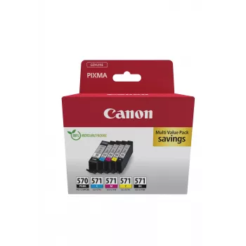 Canon 0372C006 tinte 5 unid. original preto, ciano, magenta, amarelo