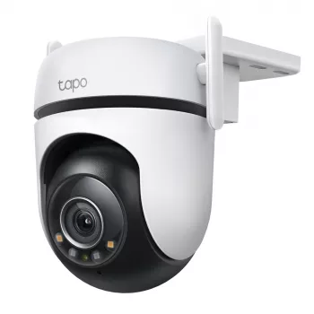 TP-Link Tapo câmara de segurança Wi-Fi exterior com rotação/inclinação, câmara de segurança IP, interior e exterior, sem fios, CE, FCC, RoHS, RCM, teto, preto, branco