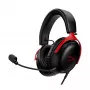 HyperX Cloud III - headset gaming (preto/vermelho)