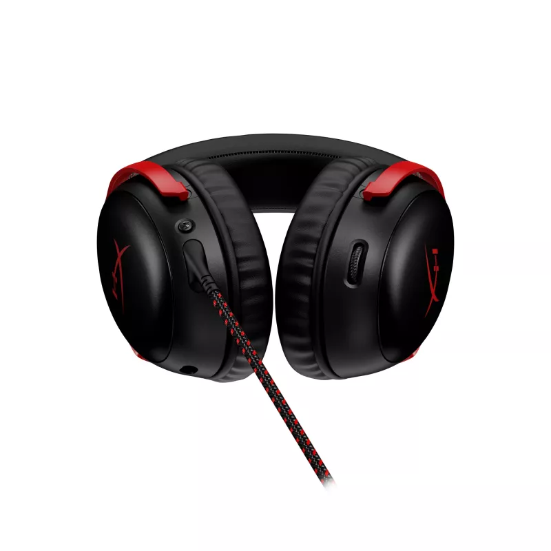 HyperX Cloud III - headset gaming (preto/vermelho)