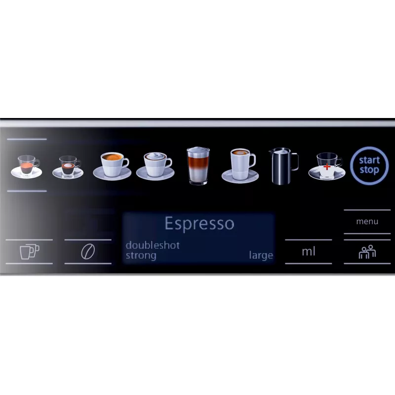 Máquina de café Siemens EQ.6 plus s100 — depósito de água 1,7 l, 15 bar, depósito de grãos 300 g, 1500 W
