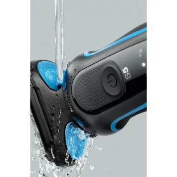 Braun 51-B1000s máquina de barbear de lâminas preto, azul