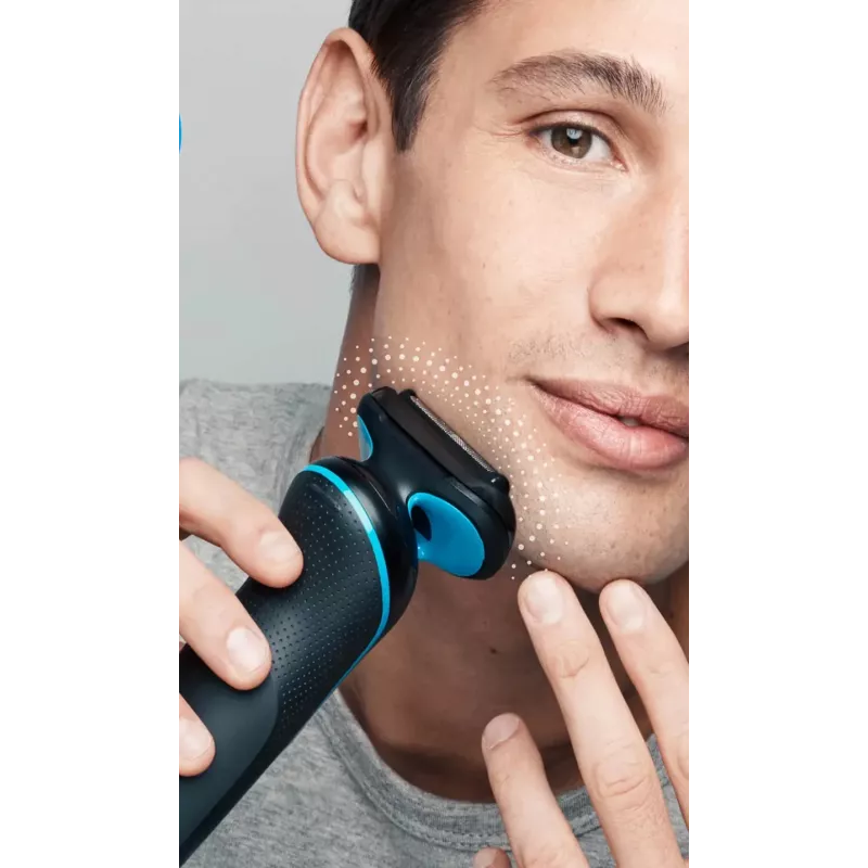 Braun 51-B1000s máquina de barbear de lâminas preto, azul